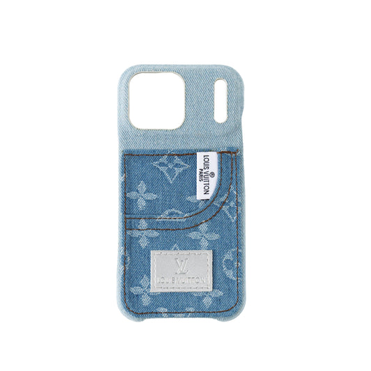 Luxury Denim Fabric iPhone 17 Pro Max Case